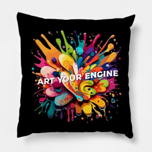 art you engine Pillow