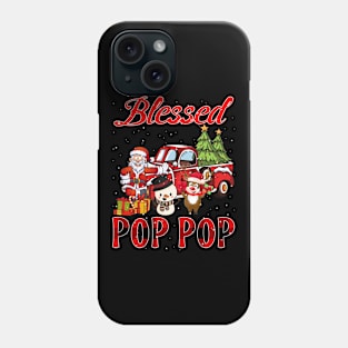 Blessed Pop Pop Red Plaid Christmas Phone Case