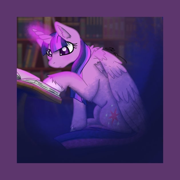 Twilight Reading in the dark by ThatCatObsessedDemon