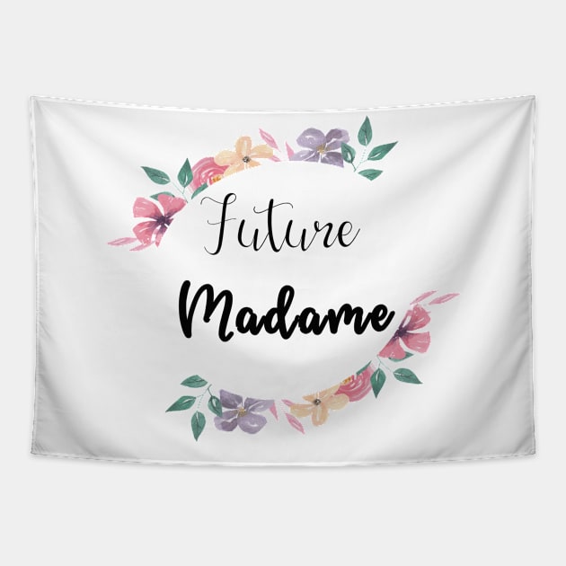 Future Madame theme floral Tapestry by ChezALi