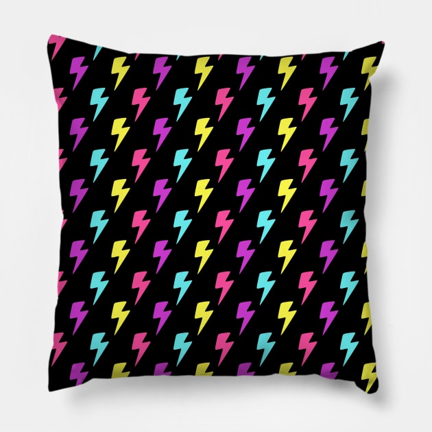 Lightning Bolts Pillow by sombrasblancas