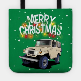 Toyota Land Cruiser FJ40 Christmas Sweater Tote