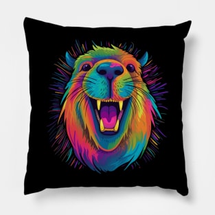 Capybara Smiling Pillow