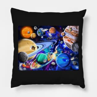 Solar System Exploration Pillow