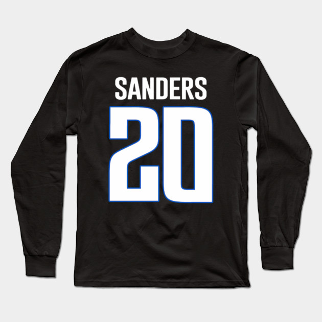 barry sanders long sleeve jersey