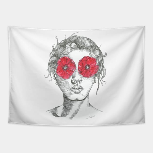 Poppy-eyed Tapestry by Créa'RiBo