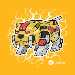 Lil Yellow Sabretooth Tiger Dinozord T-Shirt