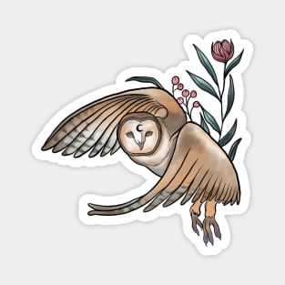 Flying owl design Magnet