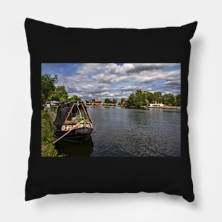 The River Thames At Marlow Pillow