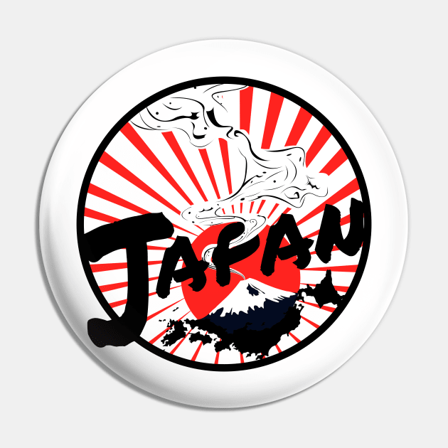 Japan Mount Fuji Land Of The Rising Sun Pin by ChrisWilson