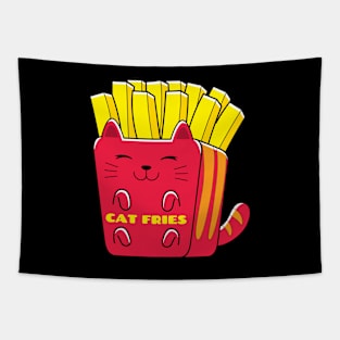 Cat Fries Tapestry