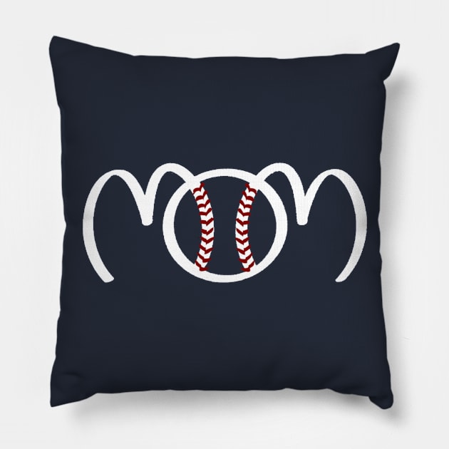 Baseball Mom Pillow by CaptainVegas