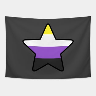 Non-binary Pride Star Tapestry