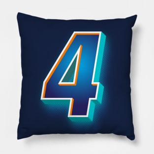 Floating 4 - blue edition Pillow