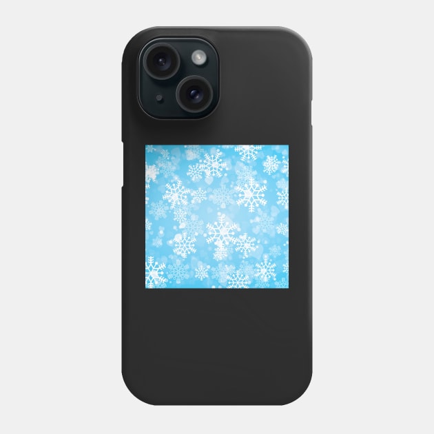 Snowflake, Pattern, Winter, Snow Phone Case by xcsdesign
