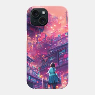 Living Alone in the City of Tokyo Phone Case