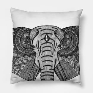 Elephant (Design on Front) Pillow