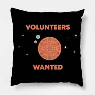 Volunteers Wanted Pillow