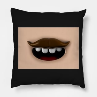 Handlebar Moustache Face Mask Pillow