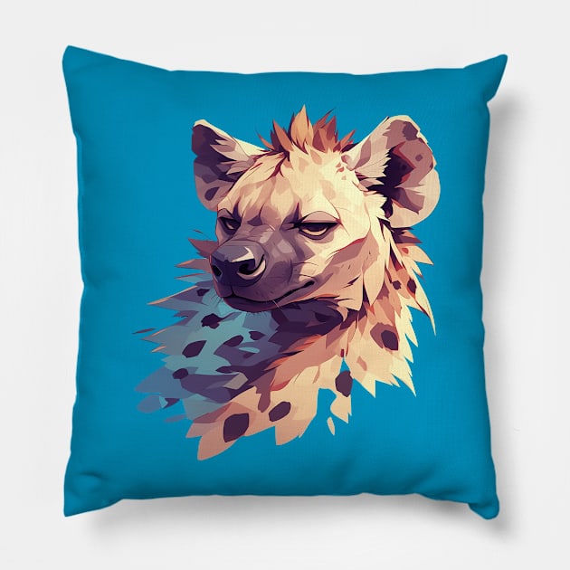 hyena Pillow by Stephanie Francoeur Art