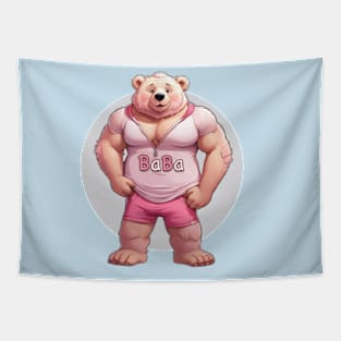 teddy pink bear Tapestry