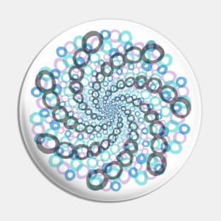 Universal Mandala (White Background) Pin