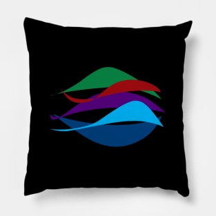 Minimal abstract marine life Pillow