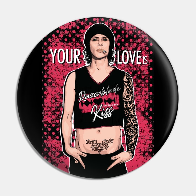 Razorblade Kiss Ville Valo Pin by special-k-666