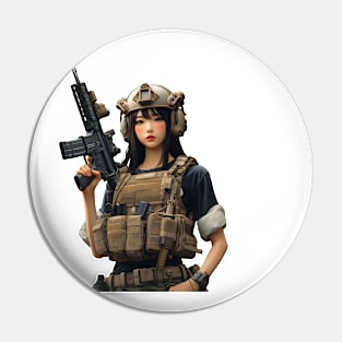 Tactical Girl Pin