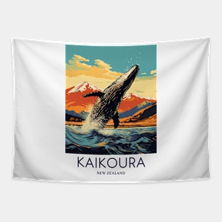 A Pop Art Travel Print of Kaikoura - New Zealand Tapestry