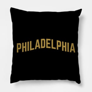 Philadelphia City Typography Pillow