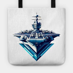 Naval Geometric Giant | USS Gerald R. Ford CVN-78 Tee Tote