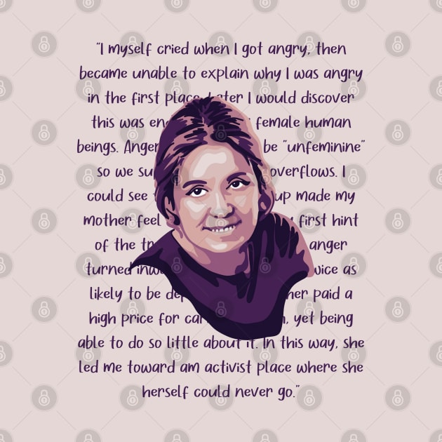 Gloria Steinem Portrait and Quote by Slightly Unhinged