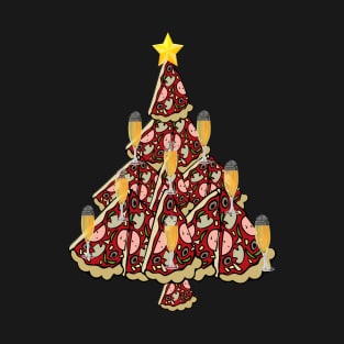 Pizza and Beer Christmas Tree Shirt T-Shirt