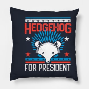 Hedgehog For President 2020 Pillow