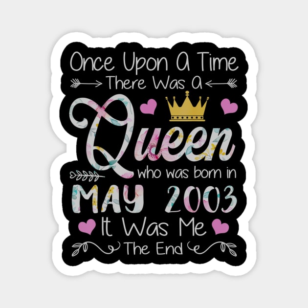 Girls 17th Birthday Queen May 2003 Queen Birthday Magnet by daylightpombo3