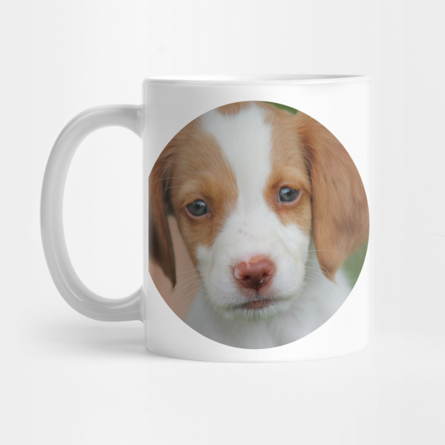dog face on mug