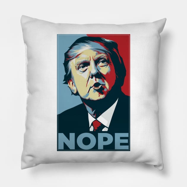 Nope - Trump 2024 Pillow by INLE Designs