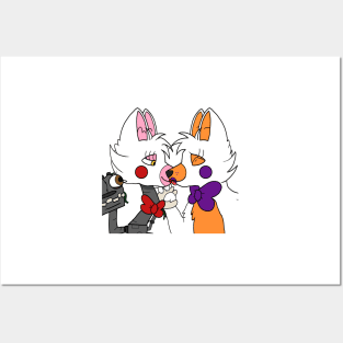 Mangle and Lolbit Poster for Sale by Scurryy