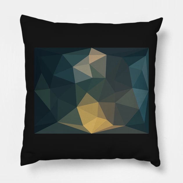 Dark Triangles Pillow by greenoriginals