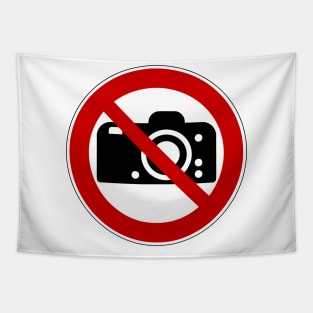 No photography Tapestry