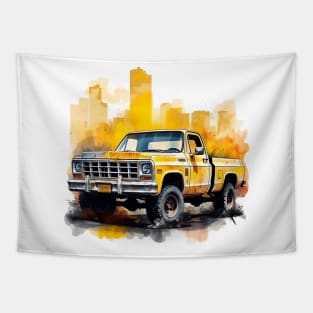 Yellow Vintage Square Body Tapestry