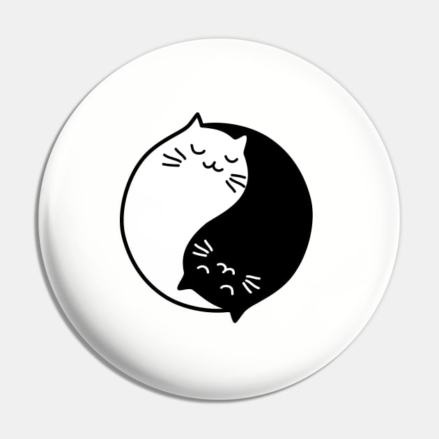 Cute yin yang cats Pin by beakraus