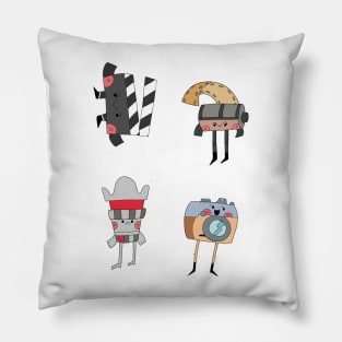 Funny Filmmaker, Photography Lovers Art for Filmmaker Pillow