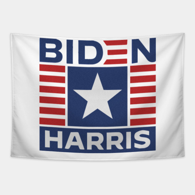 Biden Harris Square Logo Biden Tapestry Teepublic