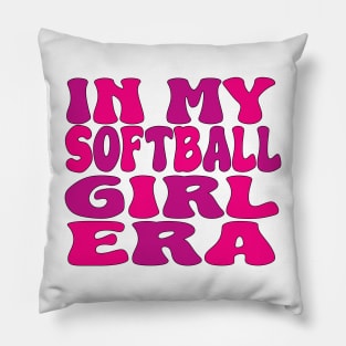 in my softball girl era Pillow