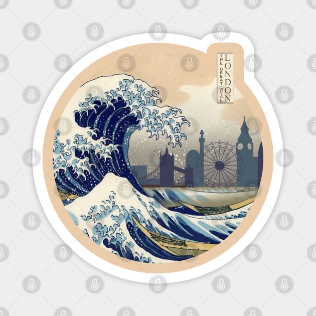 The Great Wave - London Magnet by rafahdara