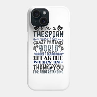 Thespian Funny Definition Phone Case