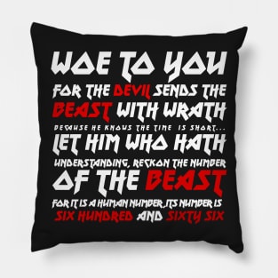 Number of The Beast Lyrical Shirt Pillow