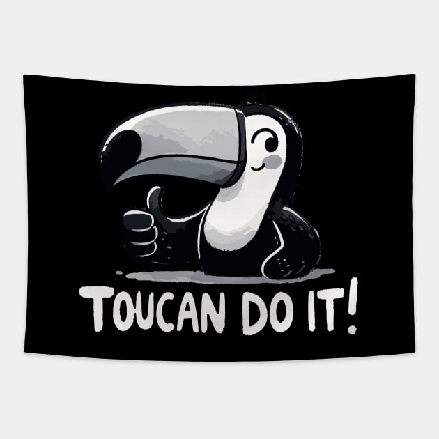 You can do it Toucan Tapestry by DoodleDashDesigns